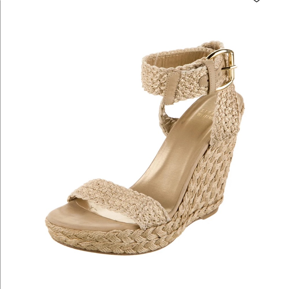 Stuart Weitzman Jute Braided Sandals